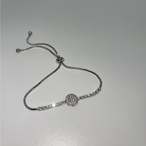 Women’s Silver diamond studded bracelet.